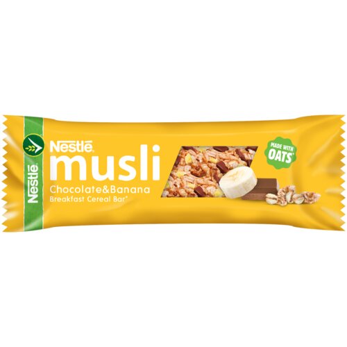 Nestle NESTL&amp;Eacute; MUSLI Chocolate &amp;amp; Banana žitna pločica 35g / 12 kom Slike