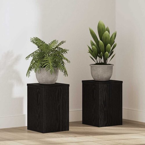  Stalak za biljke 2 pcs Crni hrast 20 x 20 x 30 cm Cene