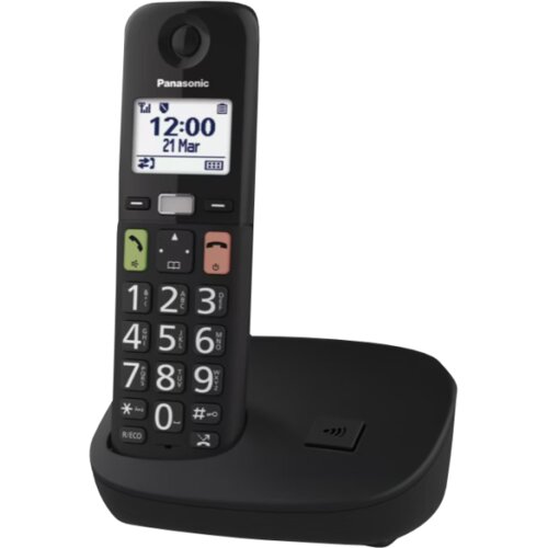 Panasonic Telefon brezžični, DECT/GAP, 1.8" zaslon, črna barva - KX-TGU110FXB Cene