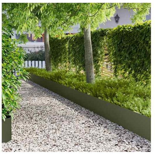 vidaXL Ograda oko Travnjaka 10 kom. 100 x 22 cm Čelik Maslinastozelena - Maslinastozelena 10 22 cm Cijene