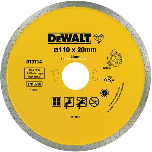 Dewalt DT3714 rezna ploča za keramiku 110mm x 20mm Cene