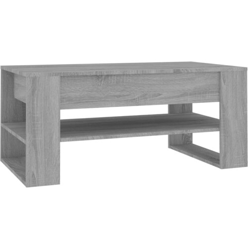 Maison Chic Klubska mizica - kavna mizica - Nizka mizica siva sonoma 102x55x45 cm konstruiran les, (21752610) Slike