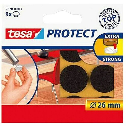 Tesa Podložna pločica od filca Protect (9 Kom., Smeđa) Slike