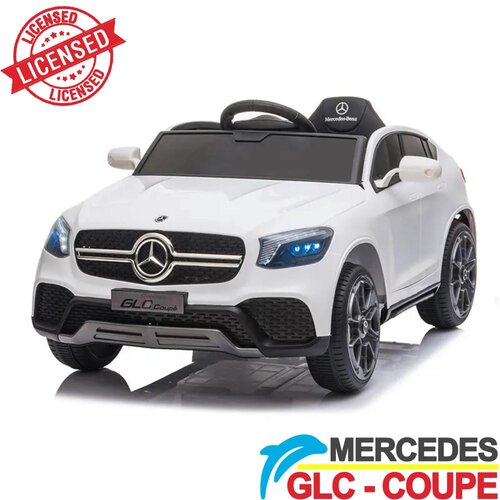 Mercedes GLC Coupe - Licencirani džip na akumulator - Meke gume + kožno sedi&scaron;te - Beli Cene