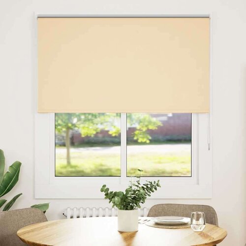 VidaXL Rolo zavjesa Blackout Bež 140x175 cm &amp;Scaron;irina tkanine 136,6 cm Slike