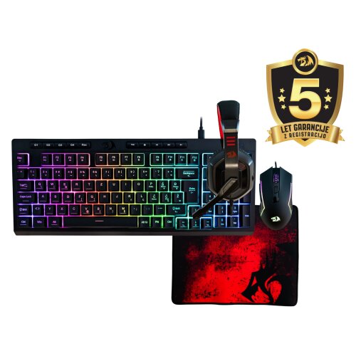 Redragon COMBO S149-BA SET (4in1) TIPKOVNICA SLO/CRO, MI&Scaron;KA, SLU&Scaron;ALKE IN PODLOGA Cene