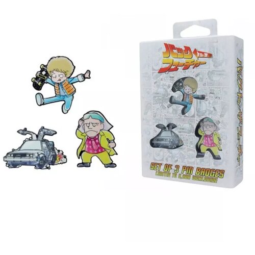 Fanattik Back To The Future Pin Badge Set (Limited Japanese Edition) Cene