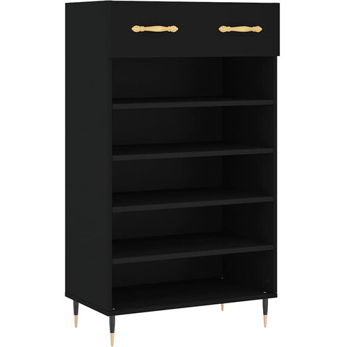  za cipele crni 60 x 35 x 105 cm od konstruiranog drva Slike