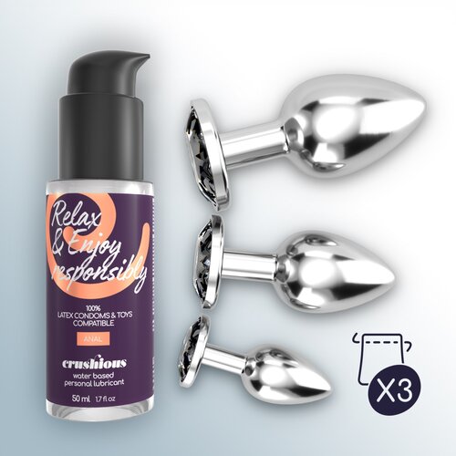Crushious BIJOU ANAL WET TRAIN TRIO BLACK Slike