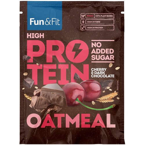 FUN&FIT proteinska ovsena ka&scaron;a čokolada vi&scaron;nja 55g Cene