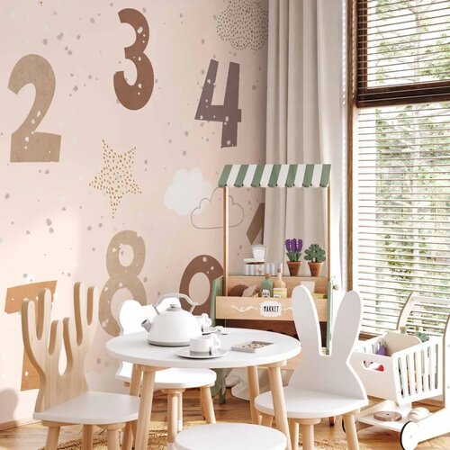  Foto tapeta - Numbers Among Snowflakes 300x210 Vodootporna Slike