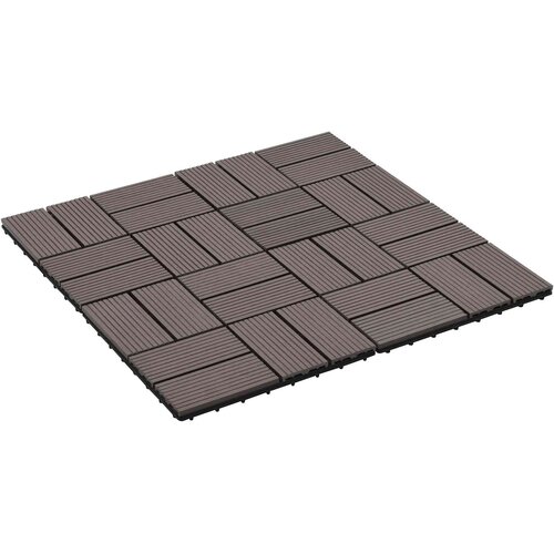  Pločice za decking 22 kom. Tamno smeđa 30 x 30 cm WPC Cijene