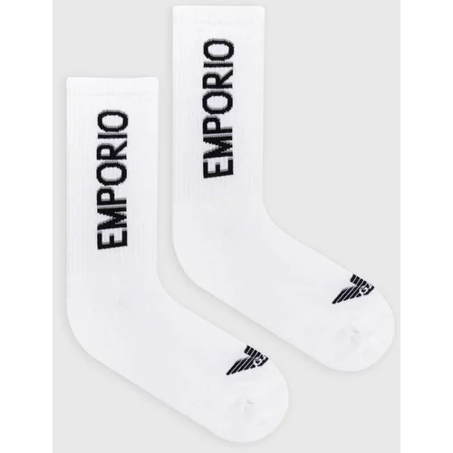 Emporio Armani Underwear Nogavice 2-pack moški, bela barva