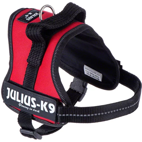 Julius-K9 ® Power oprsnica - crvena - Veličina Mini: 51 - 67 cm opseg prsa