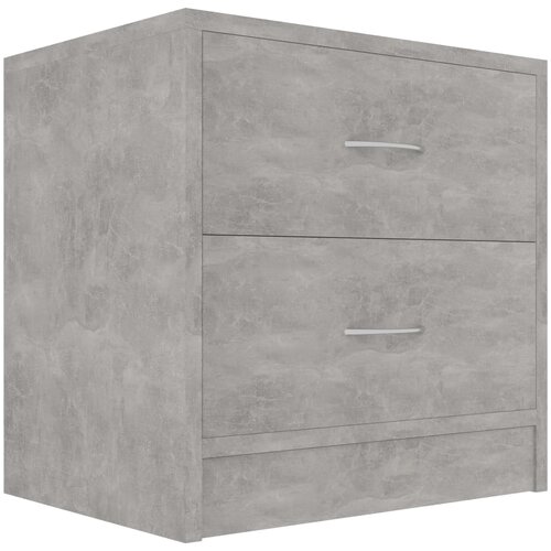 Maison Chic Nočna omarica - Nočna miza betonsko siva 40x30x40 cm iverna plo&amp;scaron;ča, (21688767) Slike