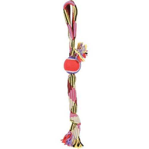 Zolux 480393 Igračka Konopac Teniska Loptica Laso 55cm Slike