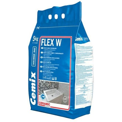  Fleksibilno ljepilo za pločice, Flex W (5 kg, Bijele boje) Slike