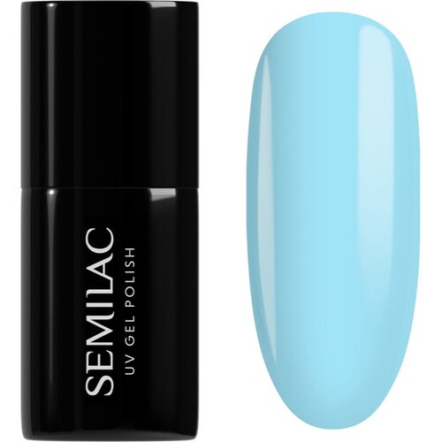 Semilac UV Hybrid One Touch Pastels gel lak za nokte nijansa 974 Bubbly Blue 7 ml Slike