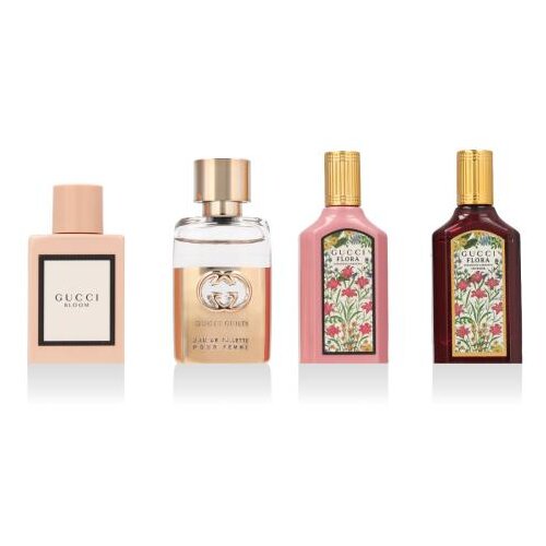 Gucci Mini Set set: EDP Bloom 5 ml + EDP Flora Gorgeous Gardenia 5 ml + EDP Flora Gorgeous Gardenia Intense 5 ml + EDT Guilty Pour Femme 5 ml za žene Slike