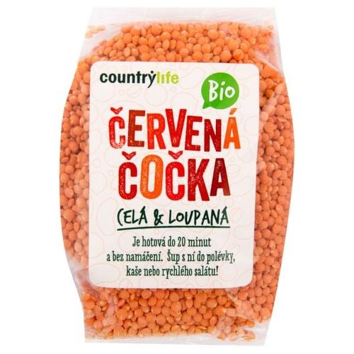 Country Life BIO oljušteno crveno sočivo 500g Cene