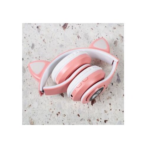  Cat ear bežične slušalice svetlo, roze Cene