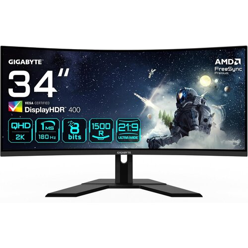Gigabyte Monitor G34WQCP - - 12, brezplačno podalj&amp;scaron;anje garancije 2 PLUS 1 mesecev - Na zalogi - Outlet - Odprta embalaža - Odprta embalaža - PoceniPC - Monitorji - Matiran (AntiGlare, matt) - UWQHD / 3440 x 1440 @180Hz Slike
