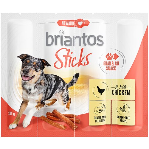 briantos Grab&Go palčke za pse - Piščanec (100 g) Cene