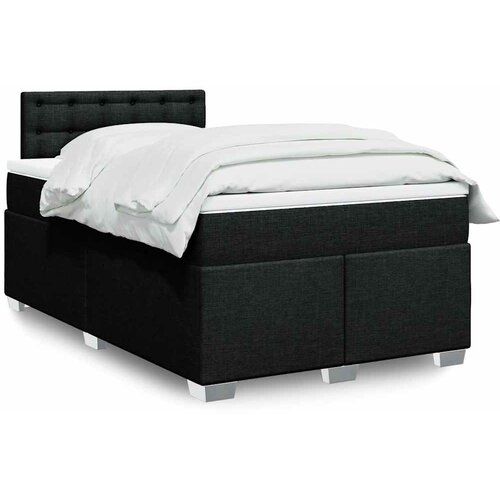  box spring s madracem crni 120 x 190 cm od tkanine Cijene