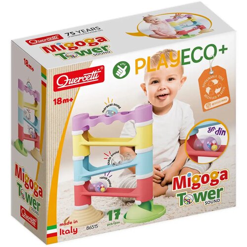 Quercetti migoga tower eco set za igru s kuglicama, 17 dijelova Cijene
