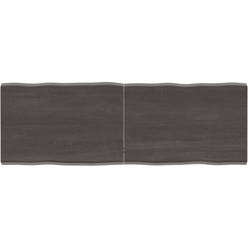 Stolna Mizna plo&amp;scaron;ča temno siva 120x40x4 cm obdelana trdna hrastovina, (20979150) Slike