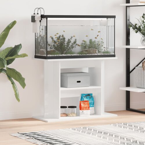 vidaXL Stalak za akvarij sjajni bijeli 80x35x60 cm konstruirano drvo Cijene