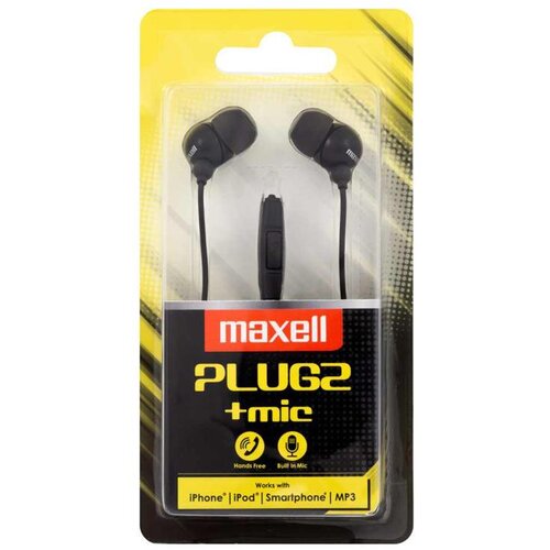 Maxell bele slušalice sa mikrofonom PLUGZ Cene