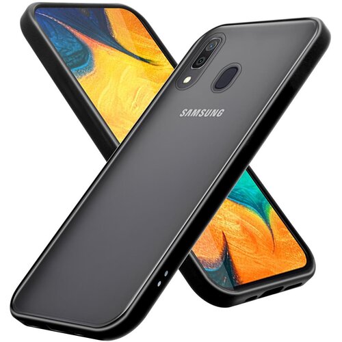 Cadorabo Ohi&scaron;je, združljiv s Samsungom v zamrznjenem črnem - hibridnem za&scaron;čitnem pokrovu s TPU silikonom v notranjosti in mat plastičnim hrbtom, (20567003) Cene