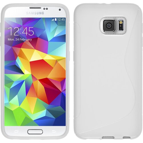  Gumijasti / gel etui S-Line za Samsung Galaxy S6 - beli Slike