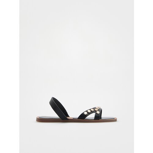 Reserved - LADIES` SANDALS - crno Cijene