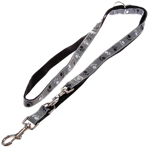 Trixie povodac s motivom šapica Silver Reflect - 200 cm dug, 20 mm širok Cijene