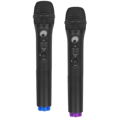 Omnitronic WAMS-12BT2 Akumulatorsko ozvočenje, 2 x brezžični mikrofon, Bluetooth, Mp3 USB predvajalnik - - Audio-Kondric Slike