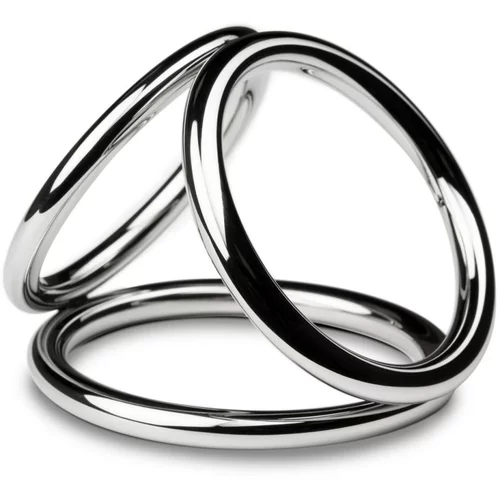 Sinner Gear Sinner - Triad Chamber Metal Cock and Ball Ring - Large