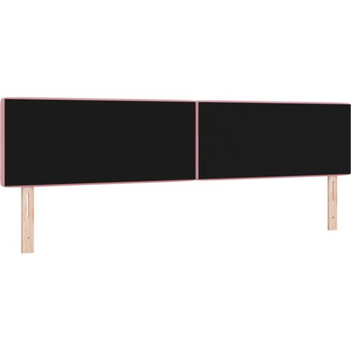  LED uzglavlje s kristalnim dugmadi tufted ružičasto 100 cm bar&amp;scaron;un Slike