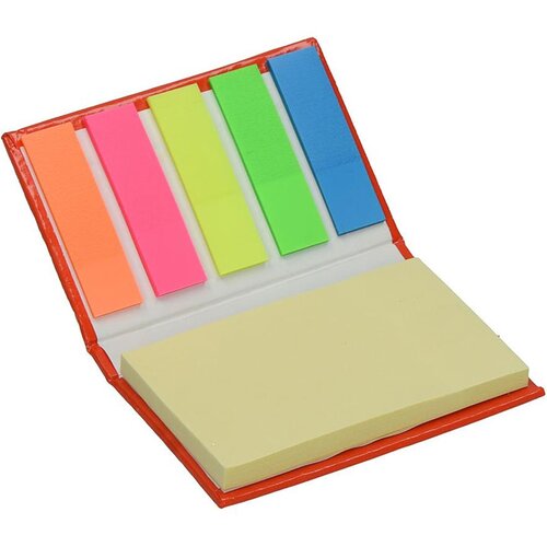 EKO mini notesnik lily s samolepilnimi lističi, rdeči Slike