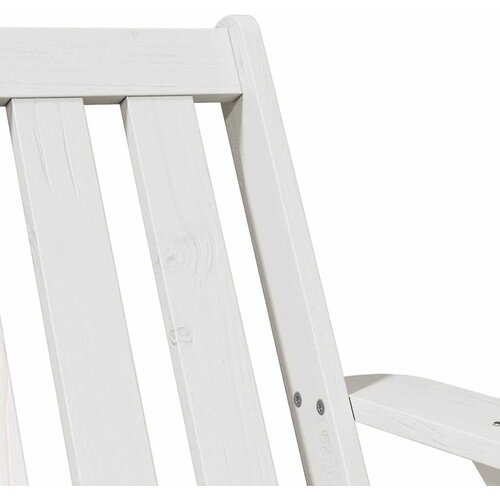 VidaXL Vrtna stolica Adirondack bijela 75x77x77 cm od masivne borovine Slike