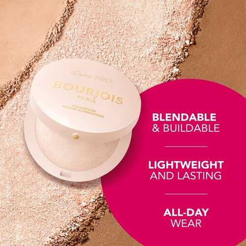 Bourjois Maxi Round Pot Highlighter osvetljevalec odtenek 003 Champagne 7 g Slike