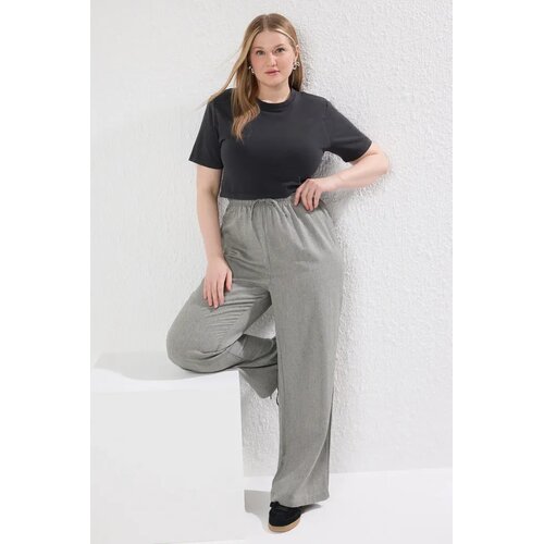 Trendyol Ženske pantalone Tbbss25Ar00026, Kaki Cene