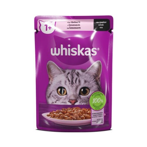Whiskas 1+ losos v omaki 85 g Cene
