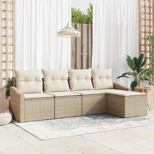  Set sofe 5 kom. Bež i krema poliratan 233 x 117 x 85 cm Cene