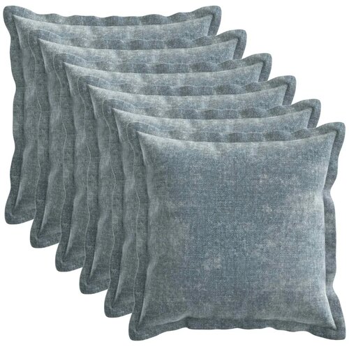  Presvlaka za jastuk 6 kom. HOUTEN Svjetloplava 50 x 50 cm - Svjetloplava 50 x 50 cm 6 Slike