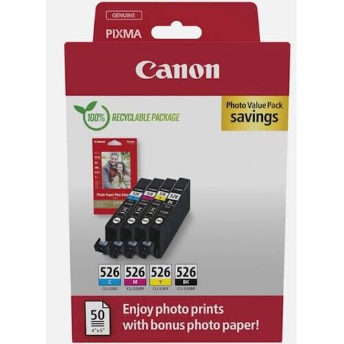 Canon CLI-526 BK/C/M/Y Photo Value Pack Cijene