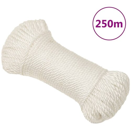  Radno uže bijelo 8 mm 250 m od polipropilena Slike