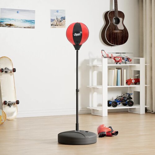 vidaXL Set lopte za udaranje s rukavicama i crpkom podesivi 81-122 cm Cijene