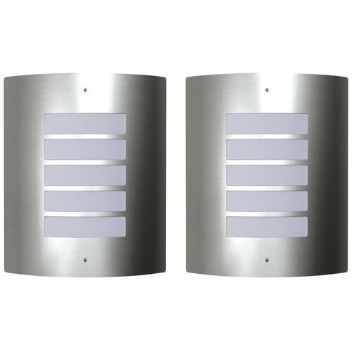 vidaXL Dvije vodootporne zidne lampe od nehrđajućeg čelika 60 W Cijene